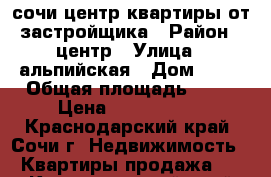 сочи центр квартиры от застройщика › Район ­ центр › Улица ­ альпийская › Дом ­ 70 › Общая площадь ­ 19 › Цена ­ 1 100 000 - Краснодарский край, Сочи г. Недвижимость » Квартиры продажа   . Краснодарский край,Сочи г.